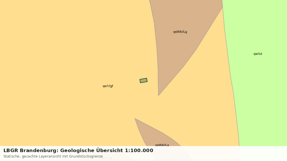 Statische Kartenansicht: LBGR Brandenburg: Geologische Übersicht 1:100.000