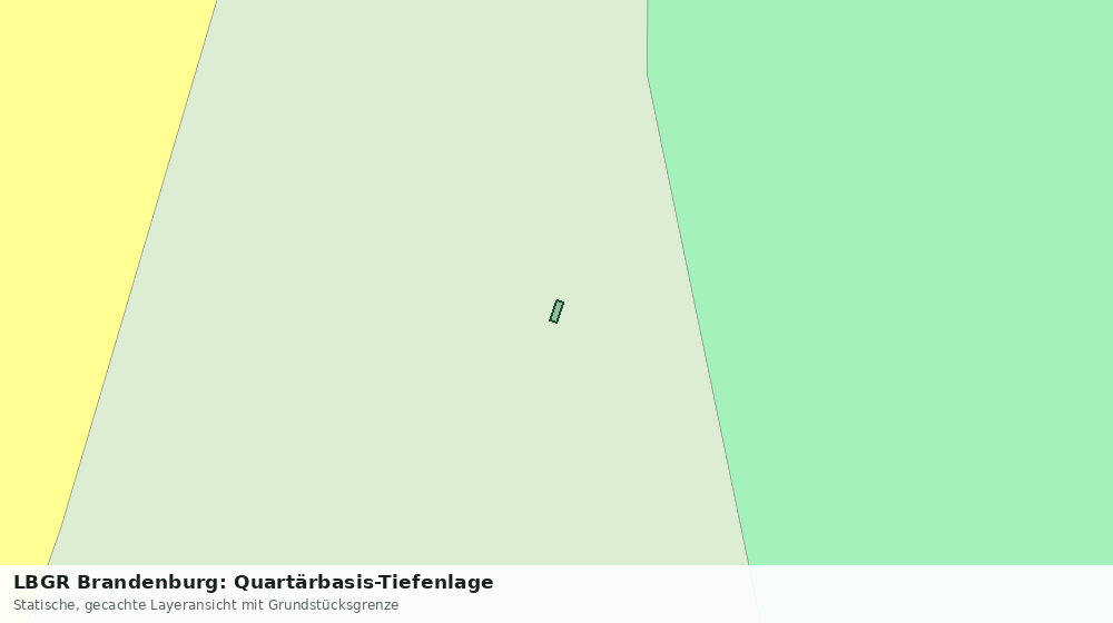 Statische Kartenansicht: LBGR Brandenburg: Quartärbasis-Tiefenlage
