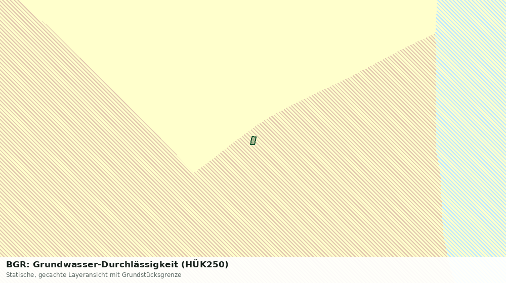 Statische Kartenansicht: BGR: Grundwasser-Durchlässigkeit (HÜK250)