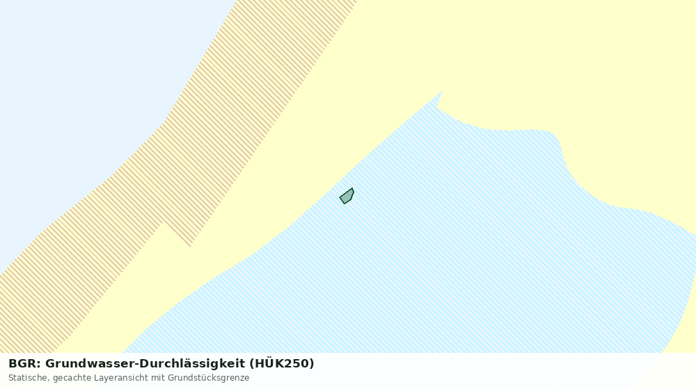 Statische Kartenansicht: BGR: Grundwasser-Durchlässigkeit (HÜK250)