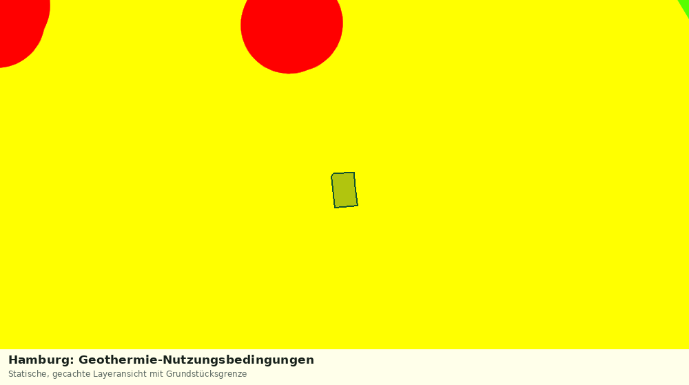 Statische Kartenansicht: Hamburg: Geothermie-Nutzungsbedingungen