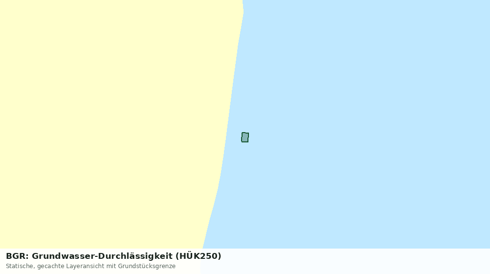 Statische Kartenansicht: BGR: Grundwasser-Durchlässigkeit (HÜK250)