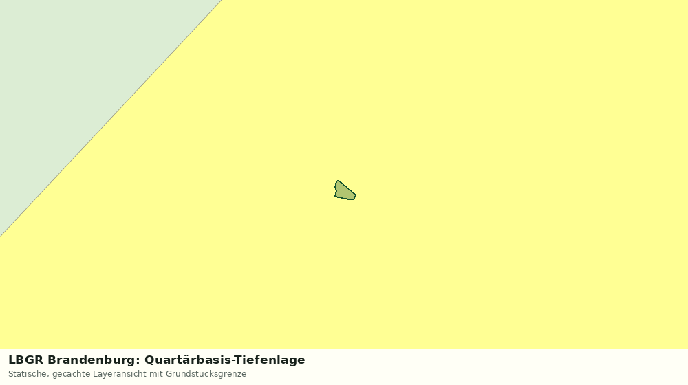 Statische Kartenansicht: LBGR Brandenburg: Quartärbasis-Tiefenlage