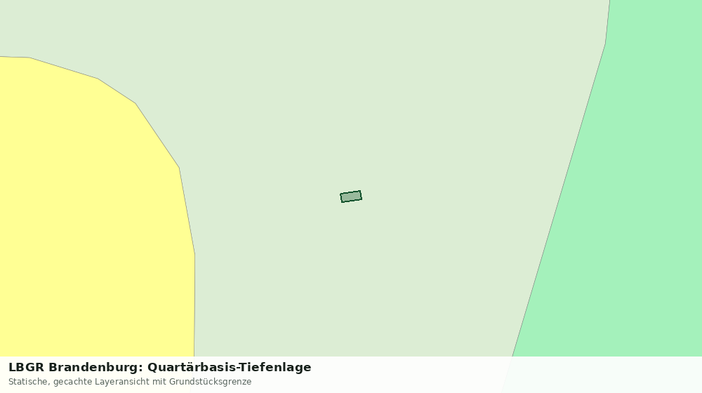 Statische Kartenansicht: LBGR Brandenburg: Quartärbasis-Tiefenlage