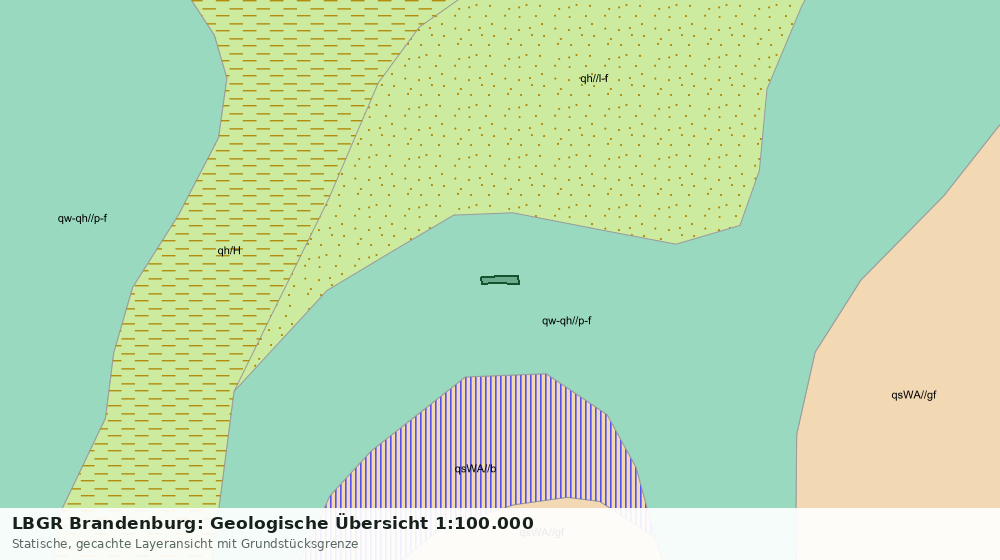 Statische Kartenansicht: LBGR Brandenburg: Geologische Übersicht 1:100.000