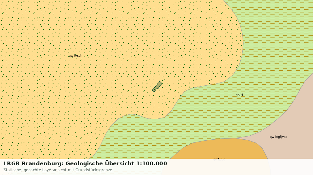 Statische Kartenansicht: LBGR Brandenburg: Geologische Übersicht 1:100.000