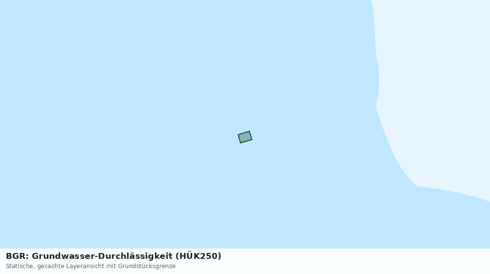 Statische Kartenansicht: BGR: Grundwasser-Durchlässigkeit (HÜK250)
