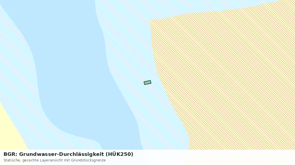 Statische Kartenansicht: BGR: Grundwasser-Durchlässigkeit (HÜK250)