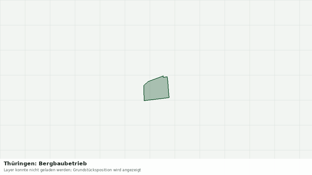 Statische Kartenansicht: Thüringen: Bergbaubetrieb