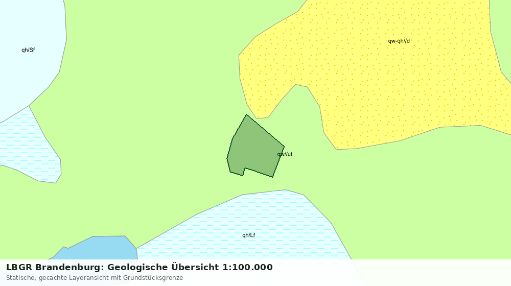 Statische Kartenansicht: LBGR Brandenburg: Geologische Übersicht 1:100.000