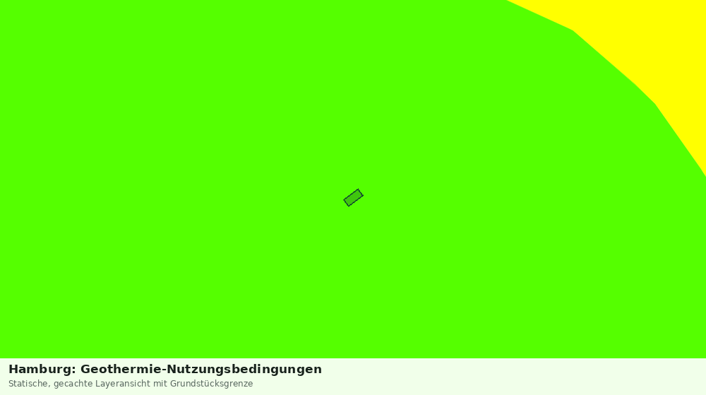 Statische Kartenansicht: Hamburg: Geothermie-Nutzungsbedingungen