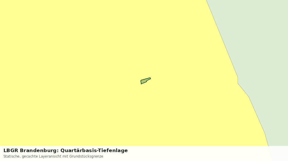 Statische Kartenansicht: LBGR Brandenburg: Quartärbasis-Tiefenlage