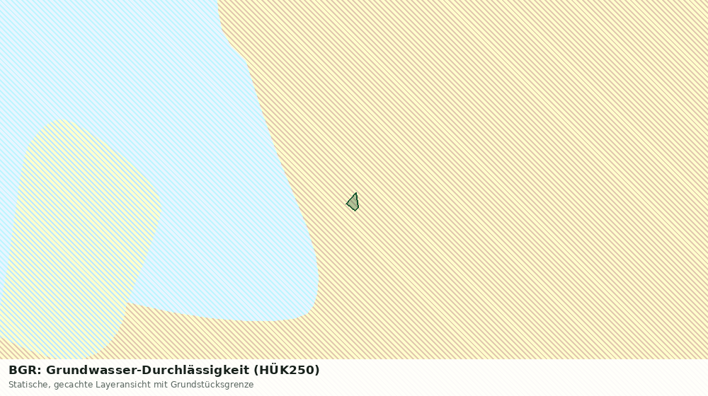 Statische Kartenansicht: BGR: Grundwasser-Durchlässigkeit (HÜK250)