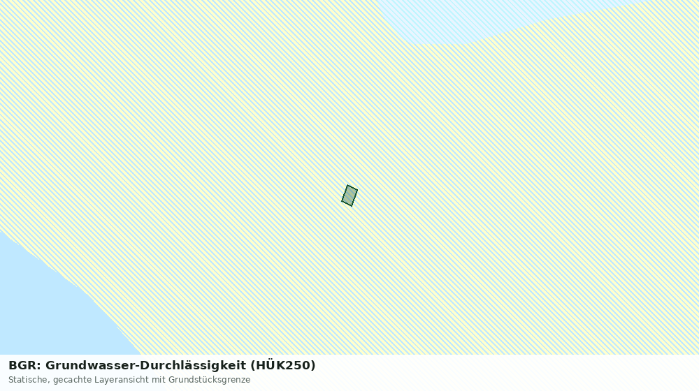 Statische Kartenansicht: BGR: Grundwasser-Durchlässigkeit (HÜK250)