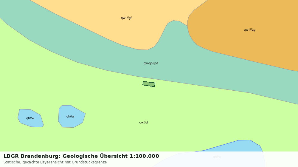 Statische Kartenansicht: LBGR Brandenburg: Geologische Übersicht 1:100.000