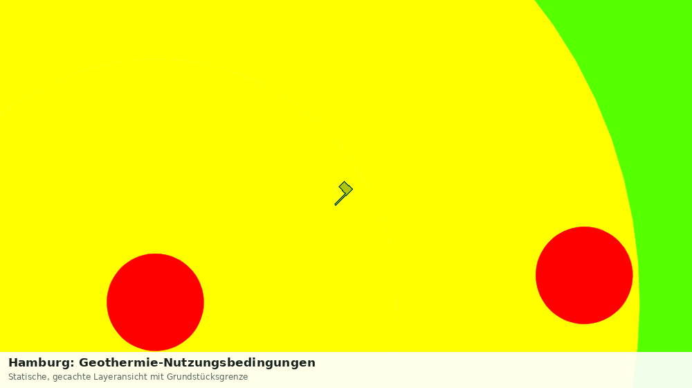 Statische Kartenansicht: Hamburg: Geothermie-Nutzungsbedingungen