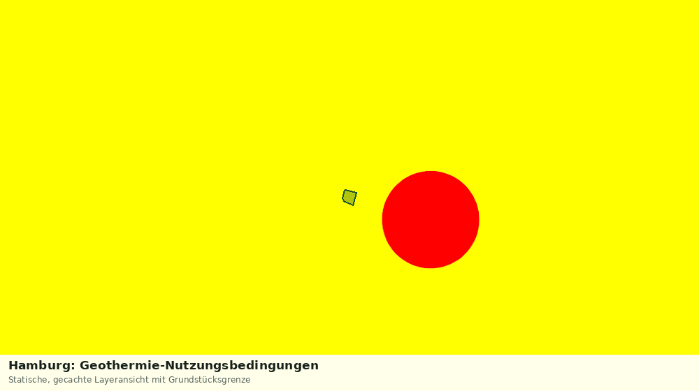 Statische Kartenansicht: Hamburg: Geothermie-Nutzungsbedingungen