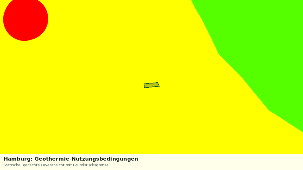 Statische Kartenansicht: Hamburg: Geothermie-Nutzungsbedingungen