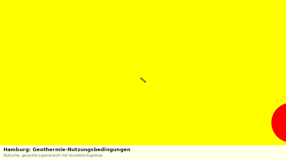 Statische Kartenansicht: Hamburg: Geothermie-Nutzungsbedingungen