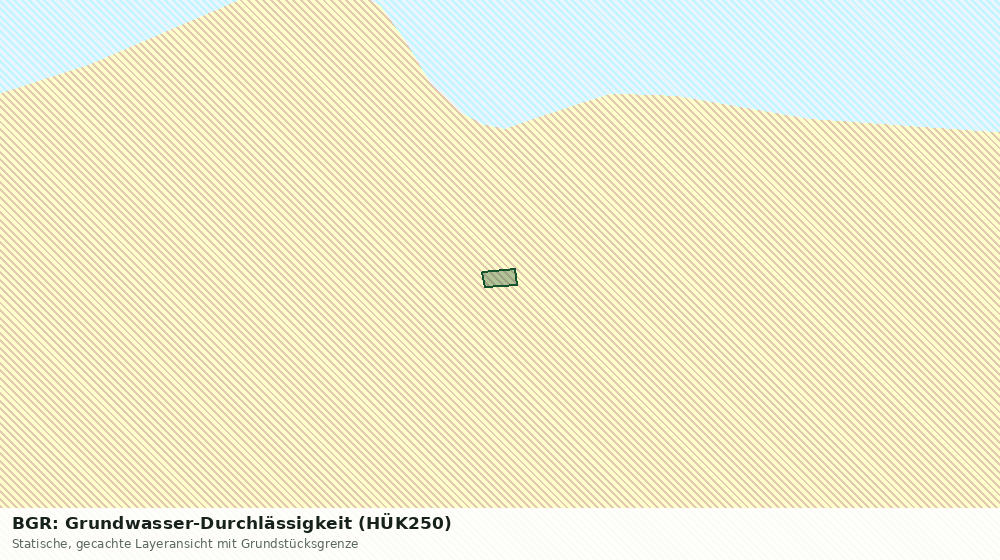 Statische Kartenansicht: BGR: Grundwasser-Durchlässigkeit (HÜK250)