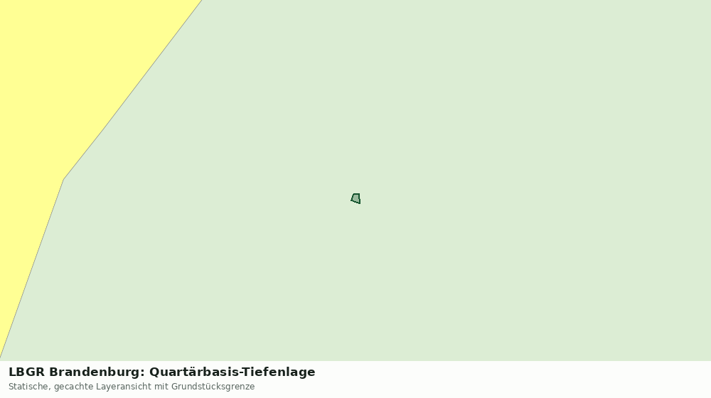 Statische Kartenansicht: LBGR Brandenburg: Quartärbasis-Tiefenlage