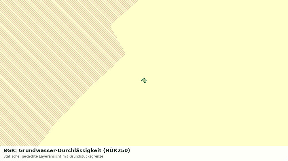 Statische Kartenansicht: BGR: Grundwasser-Durchlässigkeit (HÜK250)