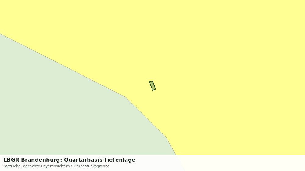 Statische Kartenansicht: LBGR Brandenburg: Quartärbasis-Tiefenlage