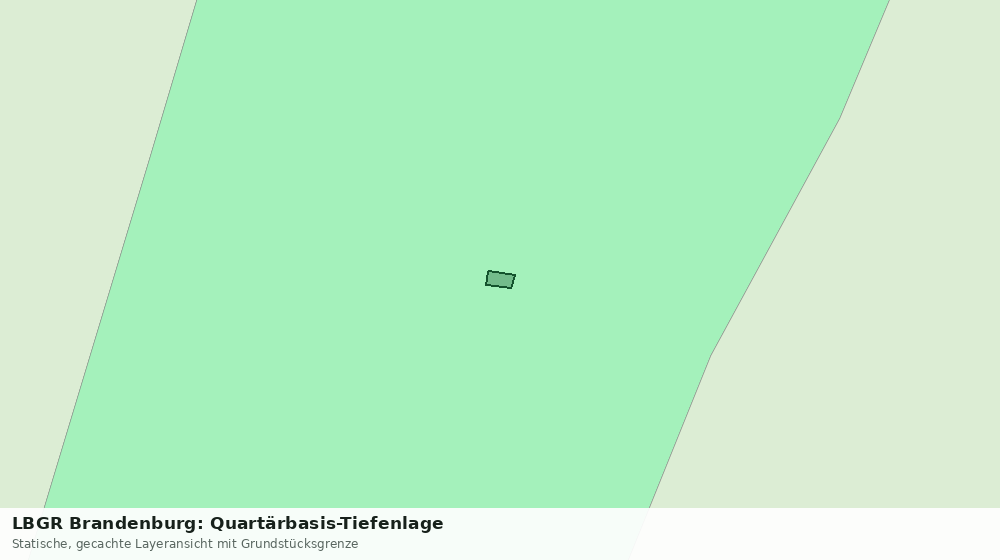 Statische Kartenansicht: LBGR Brandenburg: Quartärbasis-Tiefenlage
