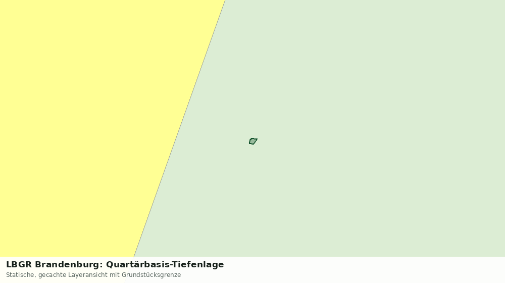 Statische Kartenansicht: LBGR Brandenburg: Quartärbasis-Tiefenlage