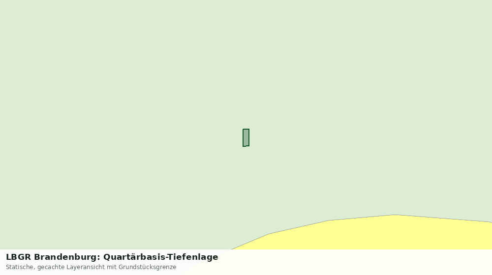 Statische Kartenansicht: LBGR Brandenburg: Quartärbasis-Tiefenlage