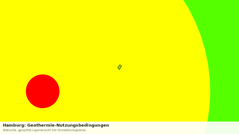 Statische Kartenansicht: Hamburg: Geothermie-Nutzungsbedingungen
