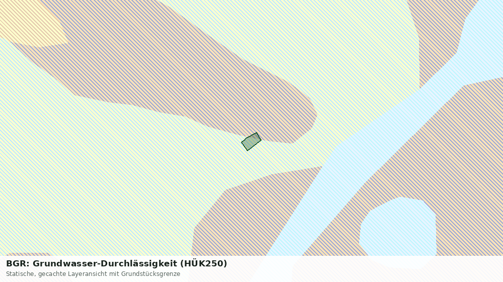 Statische Kartenansicht: BGR: Grundwasser-Durchlässigkeit (HÜK250)