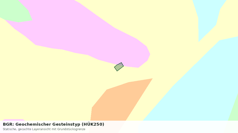 Statische Kartenansicht: BGR: Geochemischer Gesteinstyp (HÜK250)