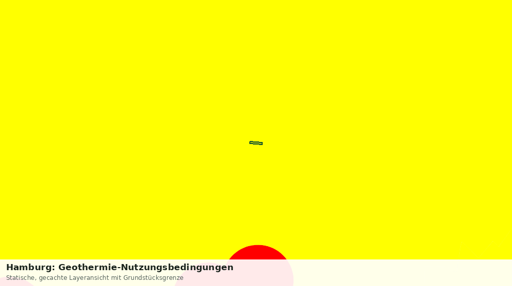Statische Kartenansicht: Hamburg: Geothermie-Nutzungsbedingungen
