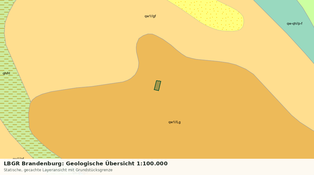 Statische Kartenansicht: LBGR Brandenburg: Geologische Übersicht 1:100.000