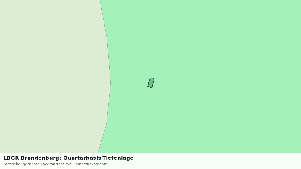 Statische Kartenansicht: LBGR Brandenburg: Quartärbasis-Tiefenlage