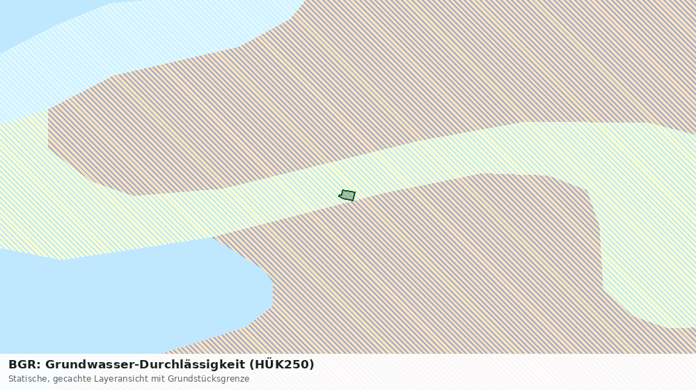 Statische Kartenansicht: BGR: Grundwasser-Durchlässigkeit (HÜK250)