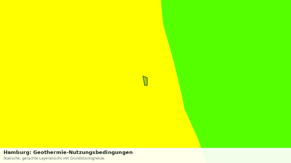 Statische Kartenansicht: Hamburg: Geothermie-Nutzungsbedingungen