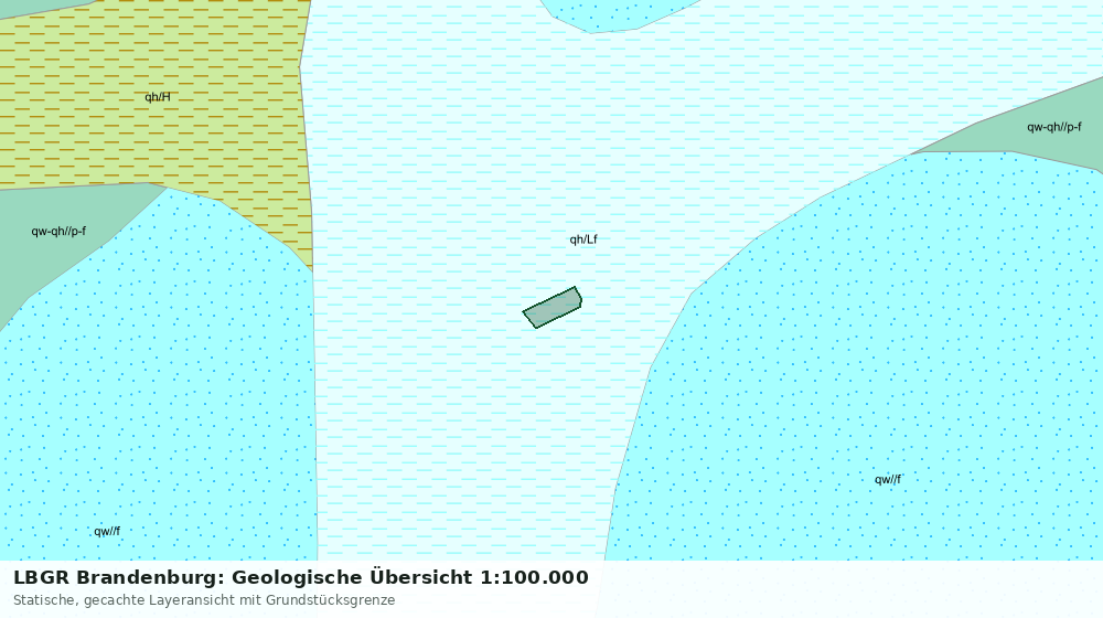 Statische Kartenansicht: LBGR Brandenburg: Geologische Übersicht 1:100.000