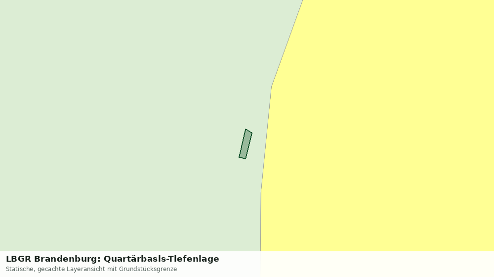 Statische Kartenansicht: LBGR Brandenburg: Quartärbasis-Tiefenlage