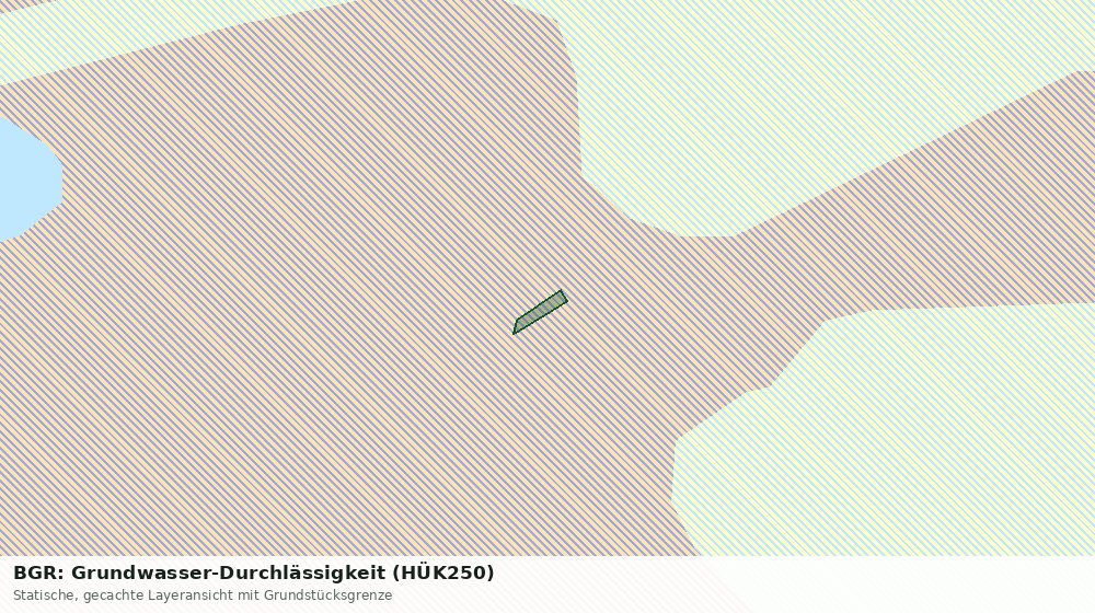 Statische Kartenansicht: BGR: Grundwasser-Durchlässigkeit (HÜK250)