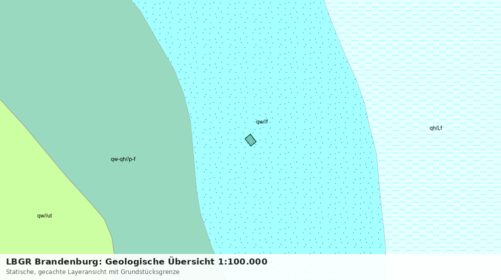 Statische Kartenansicht: LBGR Brandenburg: Geologische Übersicht 1:100.000