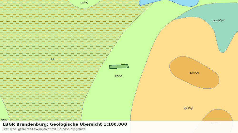 Statische Kartenansicht: LBGR Brandenburg: Geologische Übersicht 1:100.000