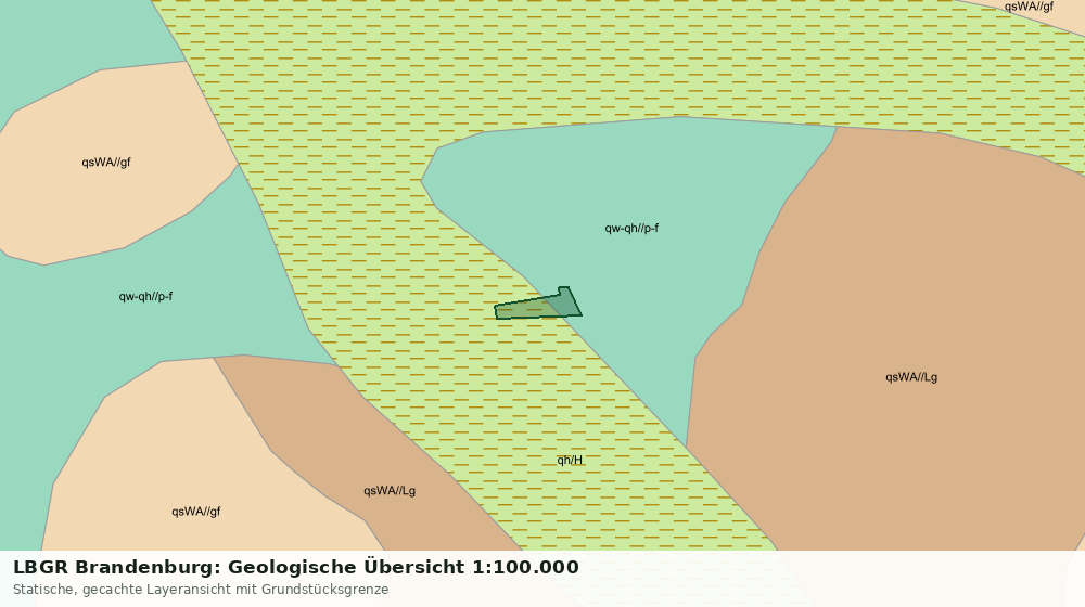 Statische Kartenansicht: LBGR Brandenburg: Geologische Übersicht 1:100.000