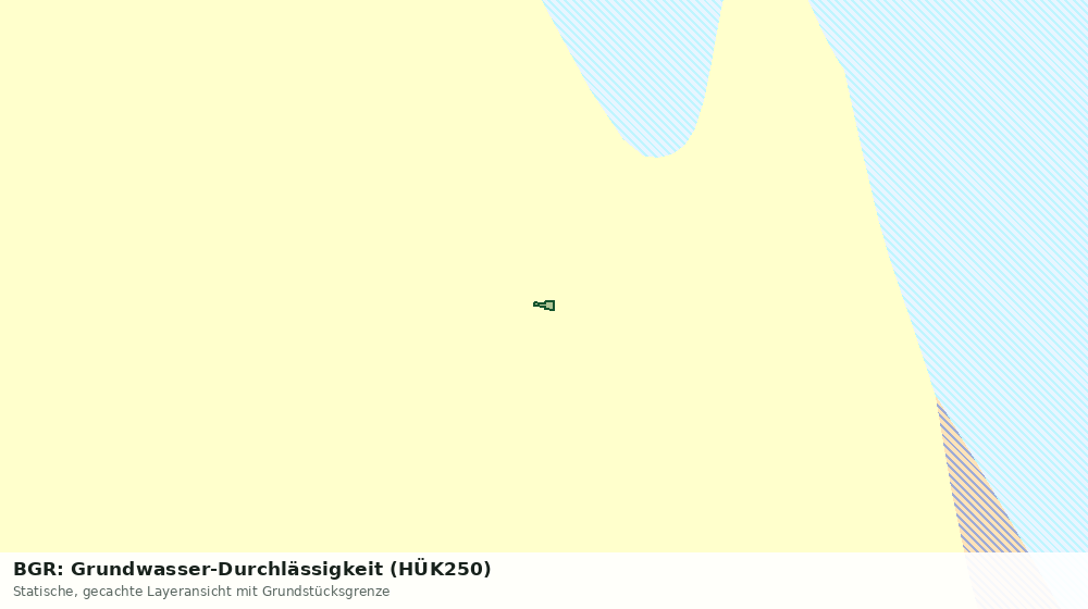 Statische Kartenansicht: BGR: Grundwasser-Durchlässigkeit (HÜK250)