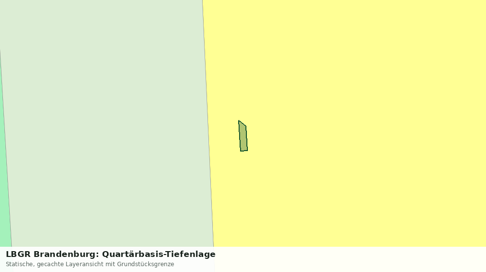 Statische Kartenansicht: LBGR Brandenburg: Quartärbasis-Tiefenlage