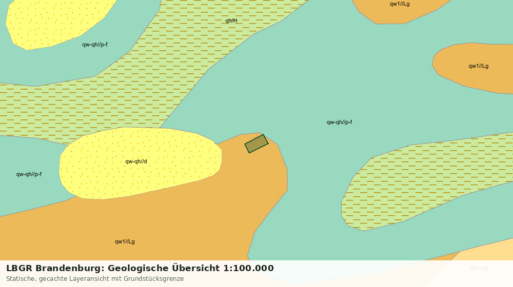Statische Kartenansicht: LBGR Brandenburg: Geologische Übersicht 1:100.000