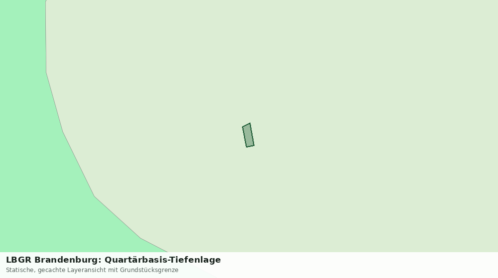 Statische Kartenansicht: LBGR Brandenburg: Quartärbasis-Tiefenlage