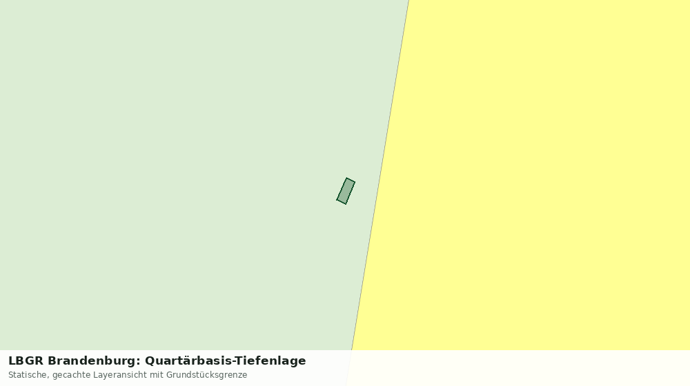 Statische Kartenansicht: LBGR Brandenburg: Quartärbasis-Tiefenlage