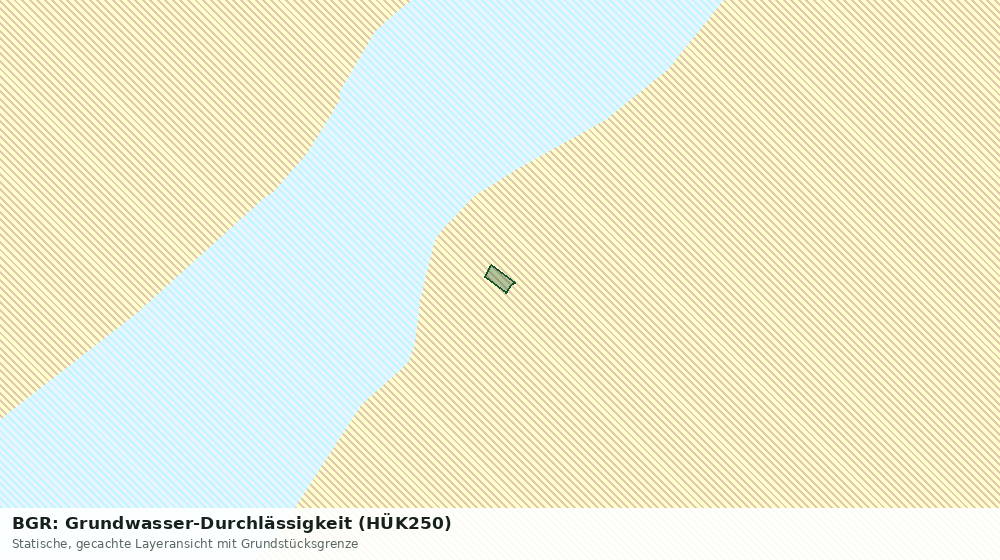 Statische Kartenansicht: BGR: Grundwasser-Durchlässigkeit (HÜK250)